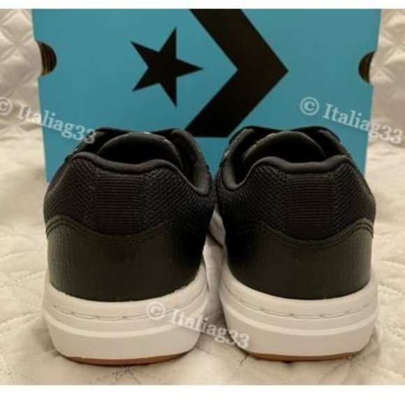 Converse Rival Ox Sneaker UNISEX Size M:4 W:5.5 Low Top Chevron Black White Gum - Picture 7 of 16
